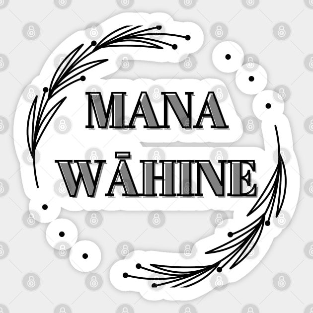 mana wāhine hawaii slogan Sticker by maplunk